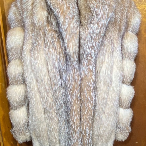 Lovely Vintage~JOHN ROSS~Original FOX~Red Fur & Silk Linning Jacket/Coat~Size 12